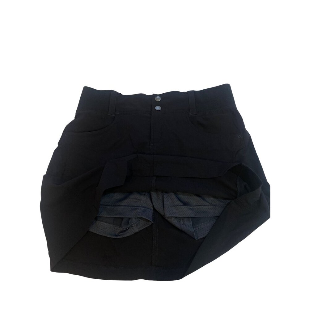 Title Nine Black Clamber Hiking Skort Skirt Women's 6 - Picture 10 of 15